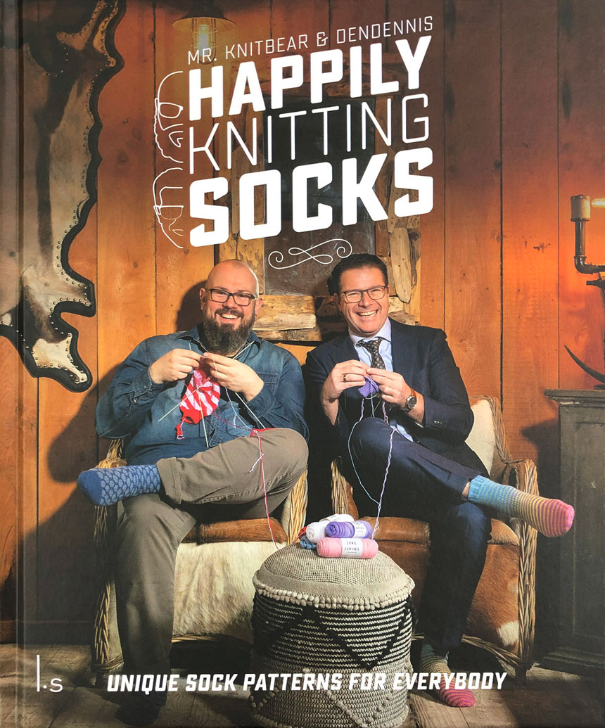 LANGYARNS Books Happily Knitting Socks by Dendennis & Mr. Knitbear